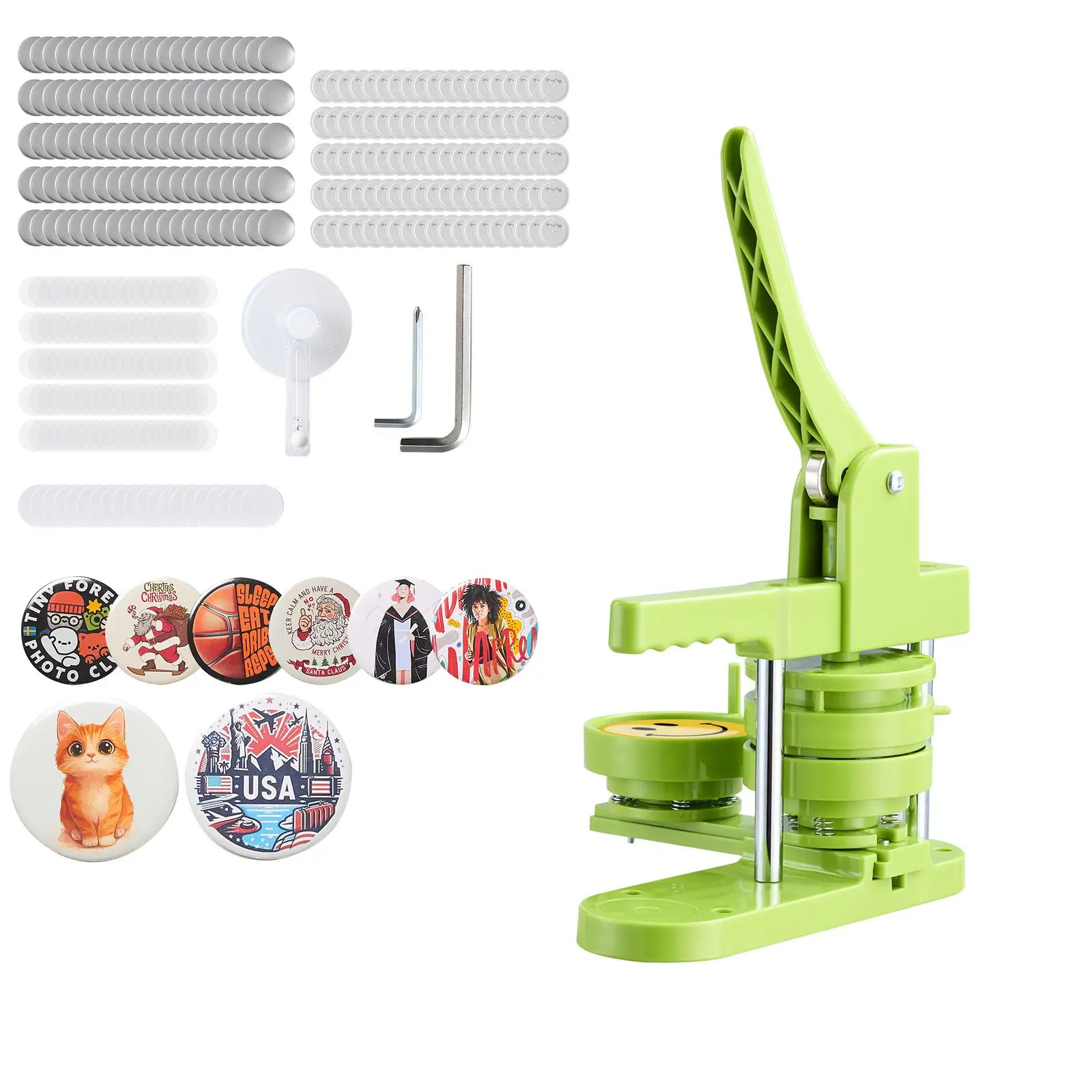 Button Maker Machine, 2.95 in, Plastic Pin Maker with 100pcs Button Parts, Mr. Panda Magic Book, Circle Cutter and Hex Wrenches, Reinforced Ergonomic Handle, for DIY Badges, Personalized Pins
Button Maker Machine, 2.95 in, Plastic Pin Maker with 100pcs Button Parts, Mr. Panda Magic Book, Circle Cutter and Hex Wrenches, Reinforced Ergonomic Handle, for DIY Badges, Personalized Pins