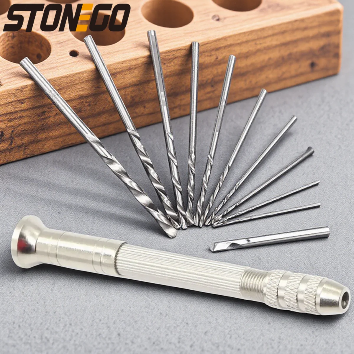 Miniature Aluminum Alloy Hand Drill Set with Keyless Chuck Twist Drill Bits for DIY Craft Jewelry Making Tools
Miniature Aluminum Alloy Hand Drill Set with Keyless Chuck Twist Drill Bits for DIY Craft Jewelry Making Tools