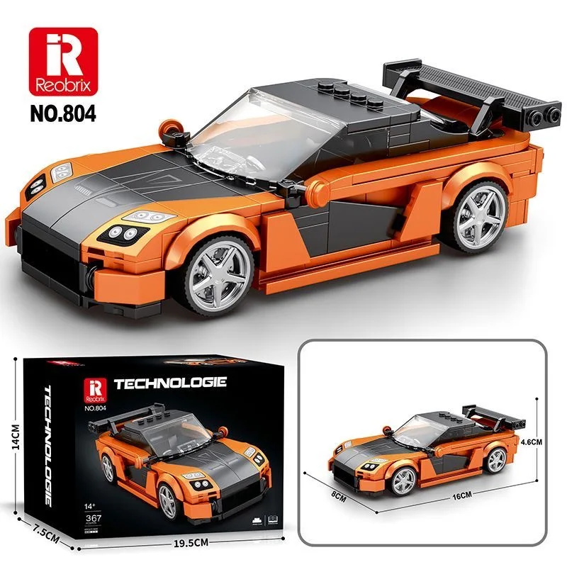 Orange RX7 Racing Car Building Blocks Creative City Vehicle Classic Car Model Bricks Desktop Ornament Children's Toy Holi+367pcs
Orange RX7 Racing Car Building Blocks Creative City Vehicle Classic Car Model Bricks Desktop Ornament Children's Toy Holi+367pcs