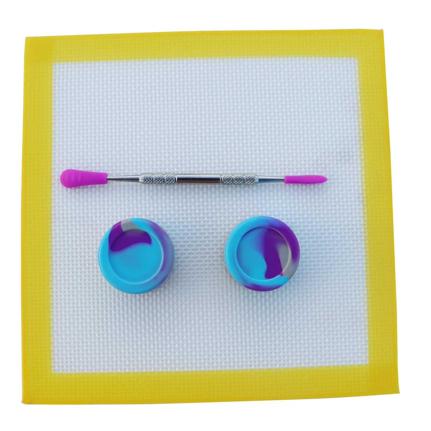 Colorful Silicone Pad Mat Wax Tools Kit Silicone Wax Jar Containers Tank Non-stick Oil jars Storage Box for smoking Accessories
Colorful Silicone Pad Mat Wax Tools Kit Silicone Wax Jar Containers Tank Non-stick Oil jars Storage Box for smoking Accessories