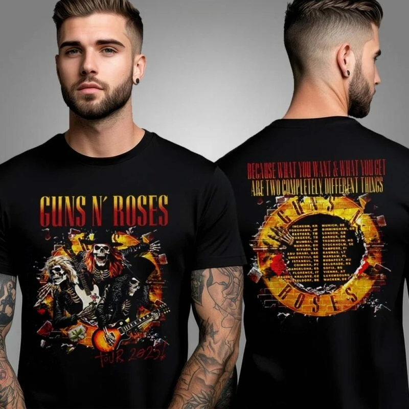 Rare New Sale Guns N' Roses Wacken 2025 Two-Sided T-Shirt High-end Luxury Is for Both Men and Women Top Y2k Summer
Rare New Sale Guns N' Roses Wacken 2025 Two-Sided T-Shirt High-end Luxury Is for Both Men and Women Top Y2k Summer