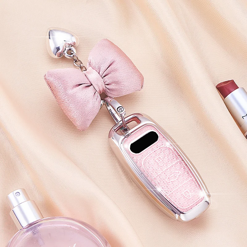 Crystal Pink Tpu for Audi A3 A4 B9 A6 A7 4K A8 E-tron Q5 Q8 C8 D5 SQ8 Remote Smart Car Key Case Cover Fob Keychain Accessories
Crystal Pink Tpu for Audi A3 A4 B9 A6 A7 4K A8 E-tron Q5 Q8 C8 D5 SQ8 Remote Smart Car Key Case Cover Fob Keychain Accessories