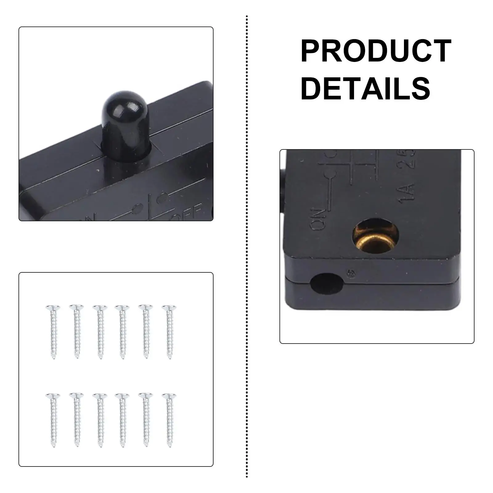 6 упаковок, нормально закрытый дверной светодиодный выключатель для освещения шкафа, выключатель света шкафа, предназначенный для надежного автоматизированного управления
6 упаковок, нормально закрытый дверной светодиодный выключатель для освещения шкафа, выключатель света шкафа, предназначенный для надежного автоматизированного управления