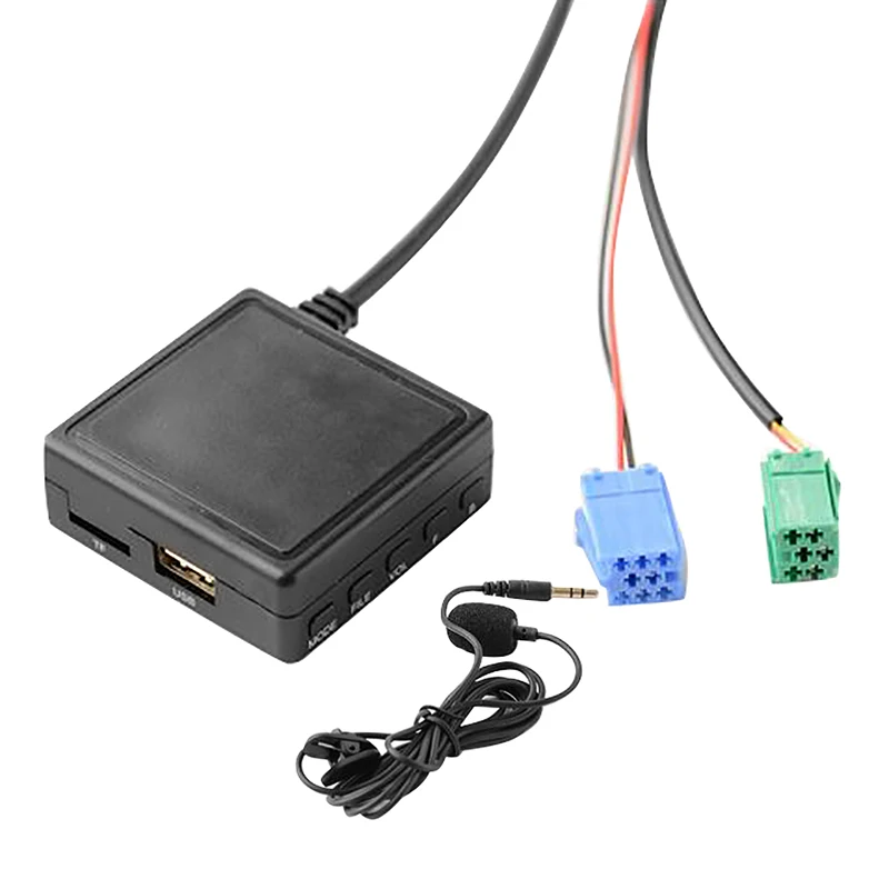 Автомобильный модуль Bluetooth, 6-контактный AUX TF USB адаптер, беспроводной радиоплеер, стерео аудио модуль для Renault 2005-2011
Автомобильный модуль Bluetooth, 6-контактный AUX TF USB адаптер, беспроводной радиоплеер, стерео аудио модуль для Renault 2005-2011