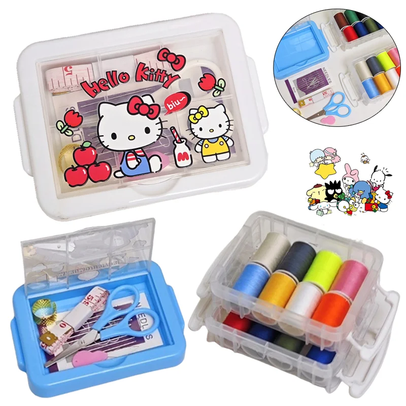 Набор швейных инструментов Sanrio Hello Kitty, многофункциональная швейная коробка с героями мультфильмов «сделай сам», ручное стегание, нитки для вышивания, аксессуары для шитья
Набор швейных инструментов Sanrio Hello Kitty, многофункциональная швейная коробка с героями мультфильмов «сделай сам», ручное стегание, нитки для вышивания, аксессуары для шитья