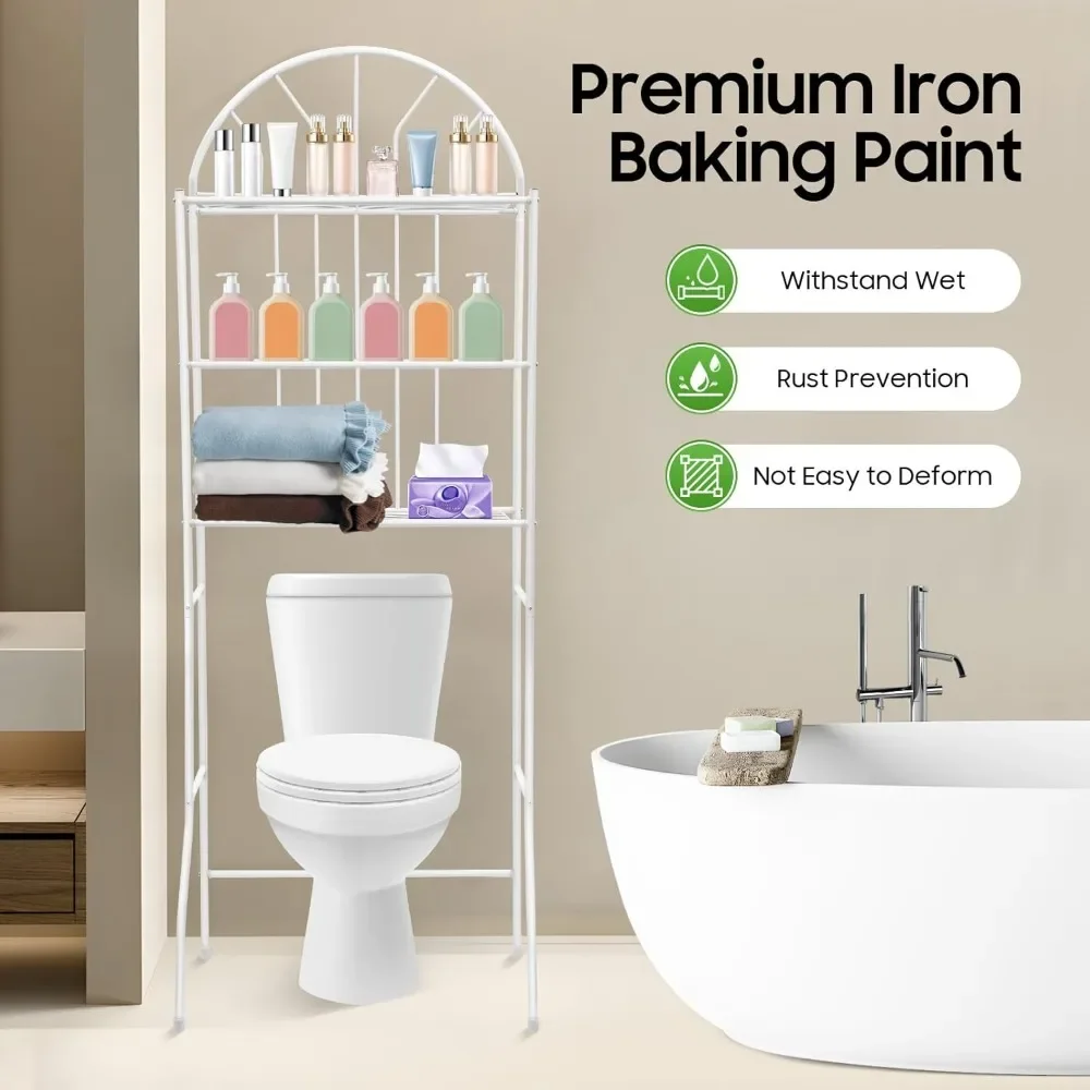 NEWEST Multifunctional Storage Shelves, 3-Tier Over Toilet Storage Rack, Stable Freestanding Toilet Rack for Bathroom/ Toilet
NEWEST Multifunctional Storage Shelves, 3-Tier Over Toilet Storage Rack, Stable Freestanding Toilet Rack for Bathroom/ Toilet