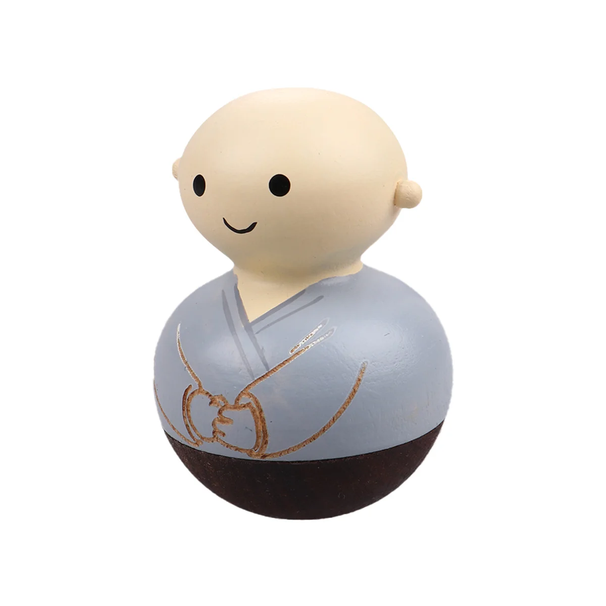 1pc Tumbler Handmade For Wooden Table Home Desk Wood Art Desktop Ornament Figure Gift Gray Wooden Tumbler Closed Eyes 
1pc Tumbler Handmade For Wooden Table Home Desk Wood Art Desktop Ornament Figure Gift Gray Wooden Tumbler Closed Eyes