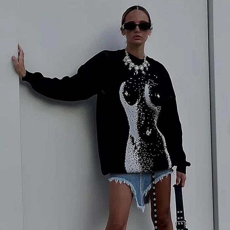 y2k woman long jumper clothing knitted jacquard jumper sweatshirt vintage round neck pullover long sleeve dress streewear plus
y2k woman long jumper clothing knitted jacquard jumper sweatshirt vintage round neck pullover long sleeve dress streewear plus