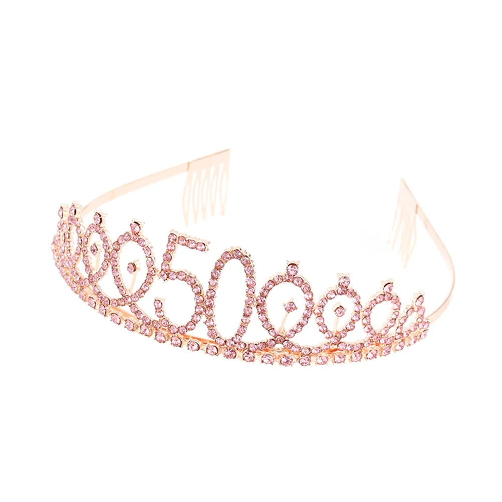 Birthday Crown Tiara for Girls Gold 50 Crowns Women The Hair Accessories Alloy Number Miss
Birthday Crown Tiara for Girls Gold 50 Crowns Women The Hair Accessories Alloy Number Miss