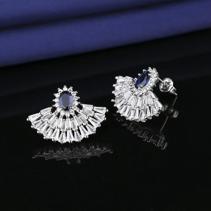 Ladies' High-Quality Luxury Sapphire Zircon 925 Sterling Silver Earrings - Elegant Jewelry for Luxurious Parties
Ladies' High-Quality Luxury Sapphire Zircon 925 Sterling Silver Earrings - Elegant Jewelry for Luxurious Parties