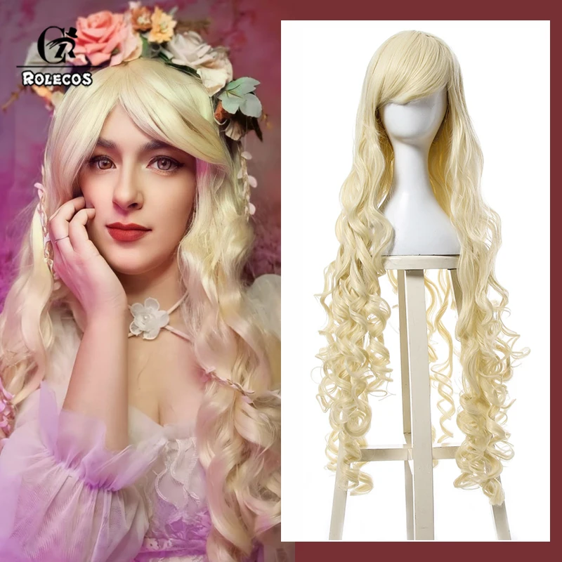 ROLECOS Synthetic Hair Kagerou Project Marry Kozakura Cosplay Wigs Marry Kozakura 100cm Long Curly Blonde Wig Synthetic Hair
ROLECOS Synthetic Hair Kagerou Project Marry Kozakura Cosplay Wigs Marry Kozakura 100cm Long Curly Blonde Wig Synthetic Hair