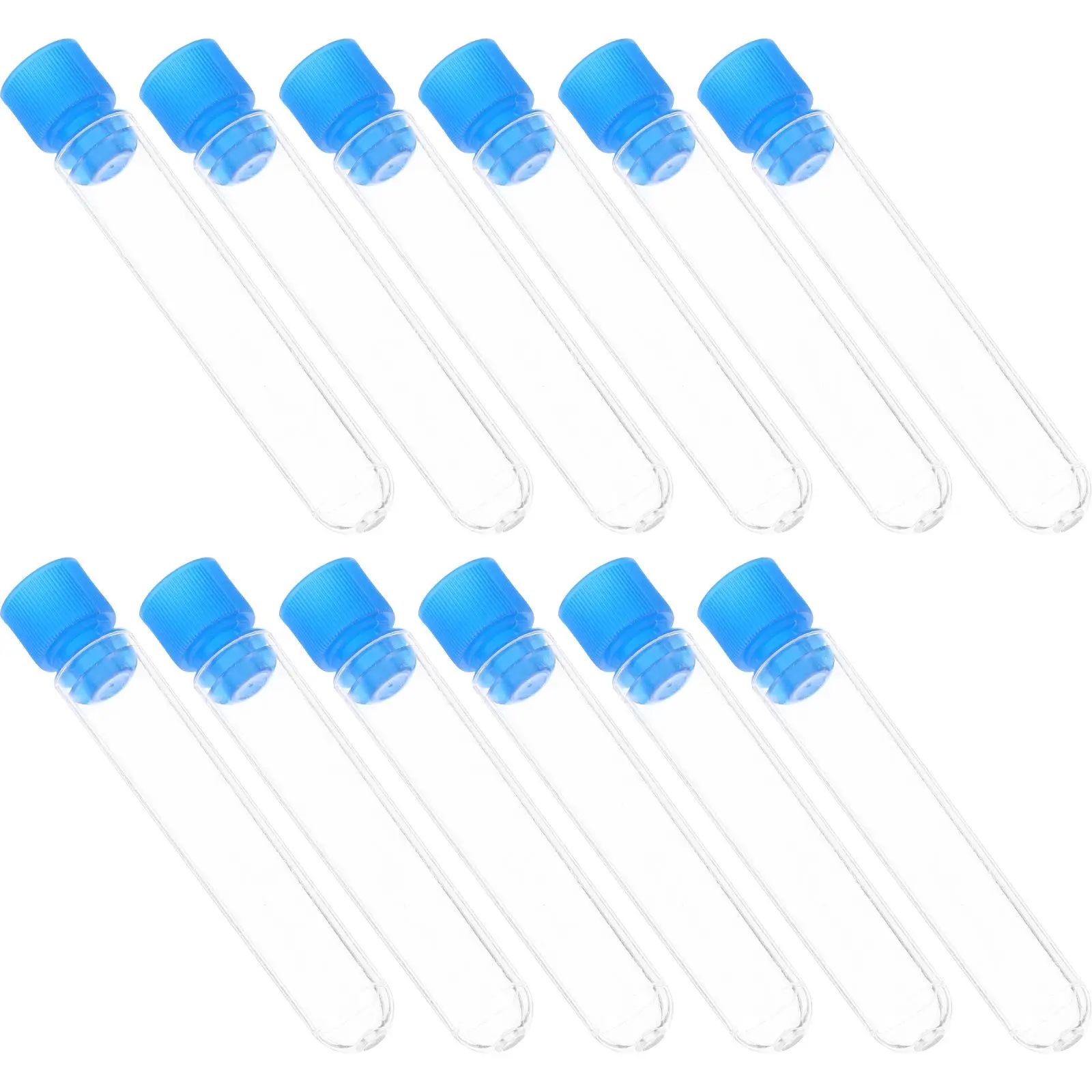 50 Pcs Test Tubes Laboratory Clear with Caps Supplies Sample Vial Container Small
50 Pcs Test Tubes Laboratory Clear with Caps Supplies Sample Vial Container Small