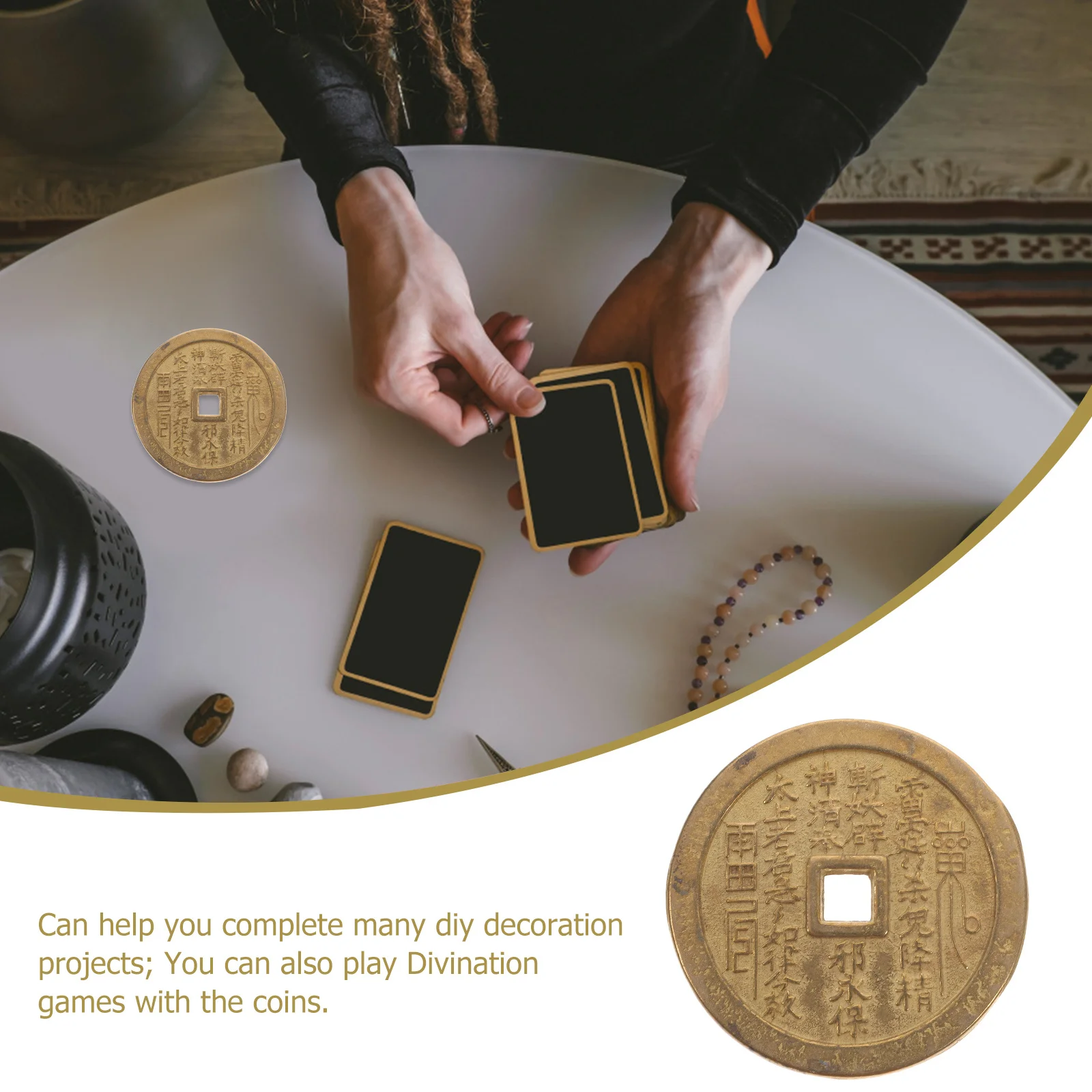 Chinese Zodiac Copper Coin Ancient Vintage Design Decorative Copper Luck Coin Divination Prop Home Decor, DIY Accessory
Chinese Zodiac Copper Coin Ancient Vintage Design Decorative Copper Luck Coin Divination Prop Home Decor, DIY Accessory