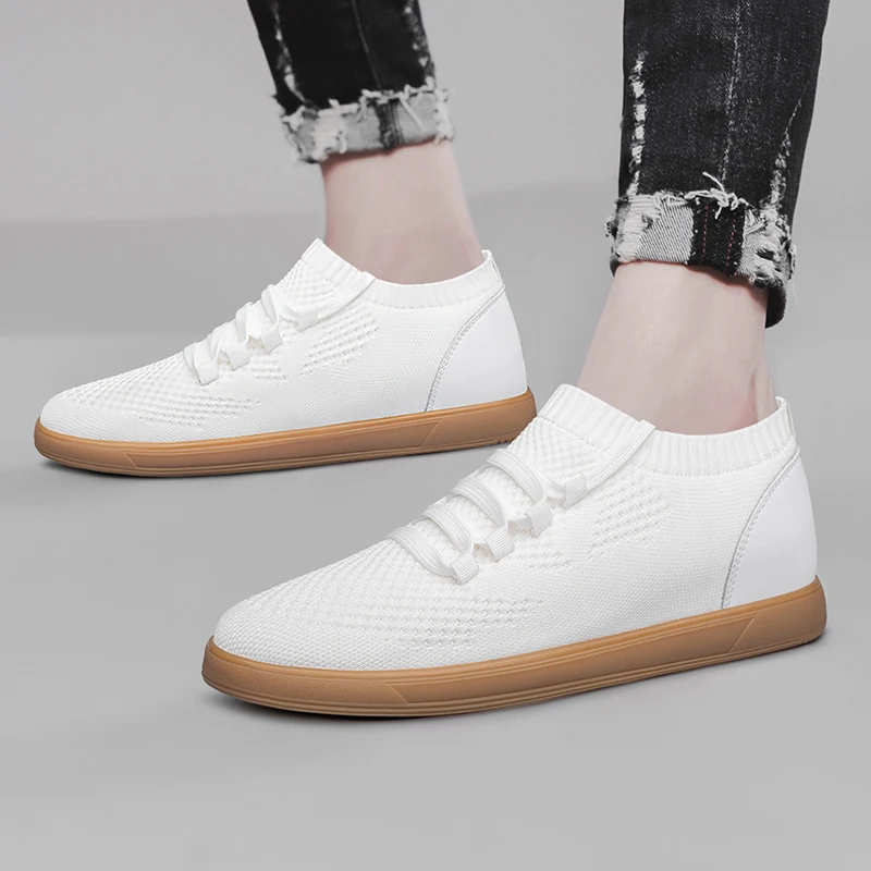 Soft Comfortable Height Increasing Sneakes Lift Men Breathable Mesh Elevator Shoes 6cm Insole Heightening Sports Plus Size 38-46
Soft Comfortable Height Increasing Sneakes Lift Men Breathable Mesh Elevator Shoes 6cm Insole Heightening Sports Plus Size 38-46