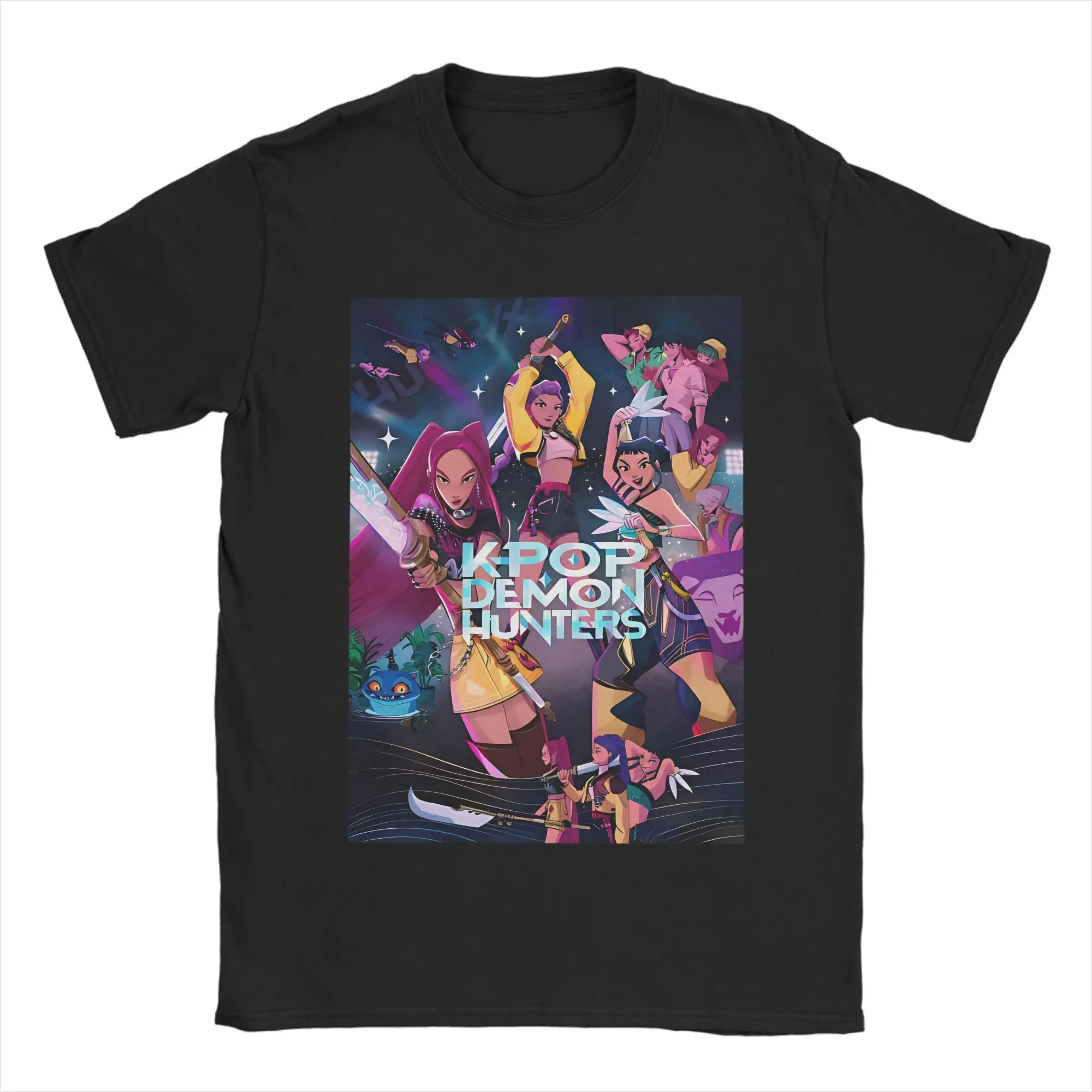 Men Women's T Shirt KPop Demon Hunters Anime T Shirts Harajuku Summer Tees Y2K Funny Print 100% Cotton Clothes Birthday Gift
Men Women's T Shirt KPop Demon Hunters Anime T Shirts Harajuku Summer Tees Y2K Funny Print 100% Cotton Clothes Birthday Gift