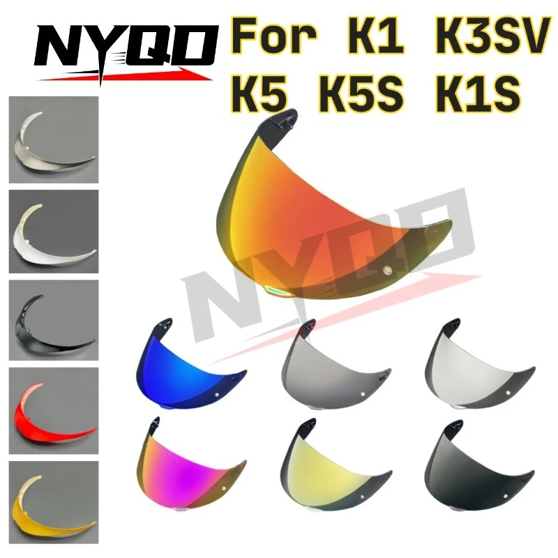 For K1 K3SV K5 K5S K1S Helmet Lens Electroplated HD Windshield Anti-UV Motorcycle Full Face Helmet Replacement Visors
For K1 K3SV K5 K5S K1S Helmet Lens Electroplated HD Windshield Anti-UV Motorcycle Full Face Helmet Replacement Visors