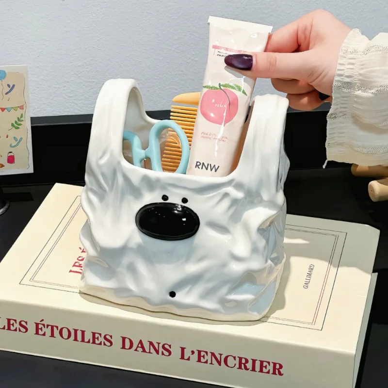 Puppy Ceramic Tote Bag Desktop Storage Box Cosmetics Miscellaneous Snacks Sorting BasketStorageBox StorageBox Storage Containers
Puppy Ceramic Tote Bag Desktop Storage Box Cosmetics Miscellaneous Snacks Sorting BasketStorageBox StorageBox Storage Containers