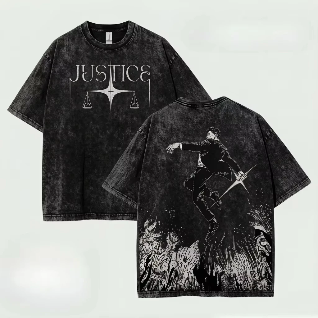 Hiromi Higuruma Jujutsu Kaisen T Shirt Anime Washed Oversized T-shirt for Men's Clothing Summer Short Sleeve Cotton Tees Tops
Hiromi Higuruma Jujutsu Kaisen T Shirt Anime Washed Oversized T-shirt for Men's Clothing Summer Short Sleeve Cotton Tees Tops