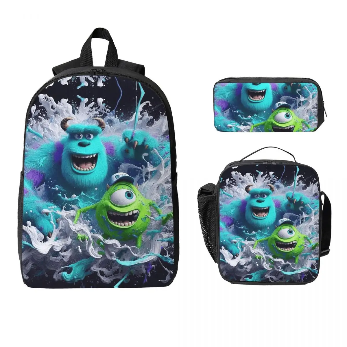 Monsters Inc Backpack Student Boys Girls BookBag School Bag Computer Shoulder Bags 3ps Insulated Lunch Bag Pencil Case
Monsters Inc Backpack Student Boys Girls BookBag School Bag Computer Shoulder Bags 3ps Insulated Lunch Bag Pencil Case