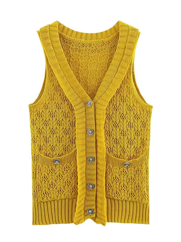 European style new women's clothing fashionable, simple and versatile temperament slim knitted cardigan vest
European style new women's clothing fashionable, simple and versatile temperament slim knitted cardigan vest