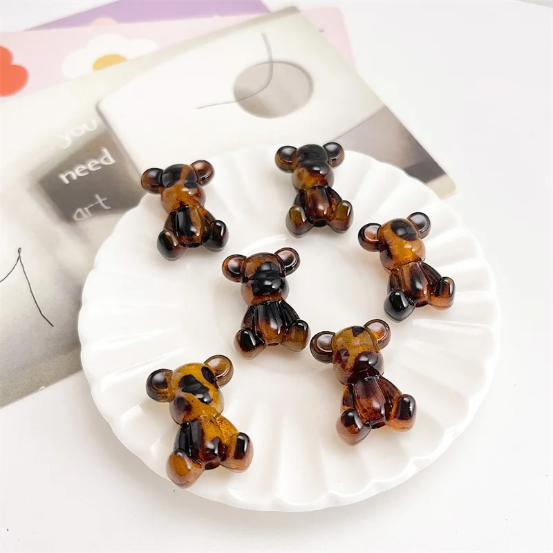 Wholesale 100pcs/lot color pattern print animals cartoon bear shape resin straight hole beads diy jewelry garment hair accessory
Wholesale 100pcs/lot color pattern print animals cartoon bear shape resin straight hole beads diy jewelry garment hair accessory
