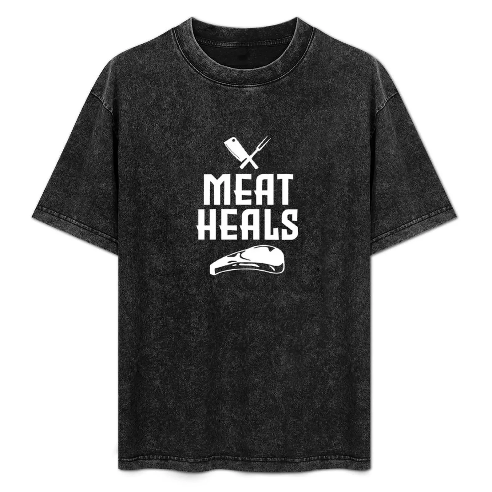 Meat heals quote T-Shirt Worker Basic Short Sleeve Tee
Meat heals quote T-Shirt Worker Basic Short Sleeve Tee