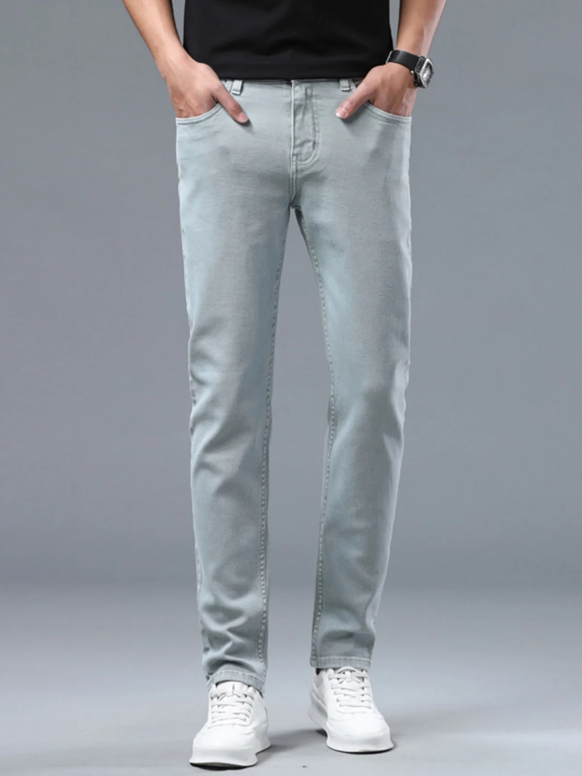 Retro Distred Jeans Men's Elastic Slim Straight Casual Long Pants High Waist Cotton Stretch Denim Versatile Comfortable Wear
Retro Distred Jeans Men's Elastic Slim Straight Casual Long Pants High Waist Cotton Stretch Denim Versatile Comfortable Wear