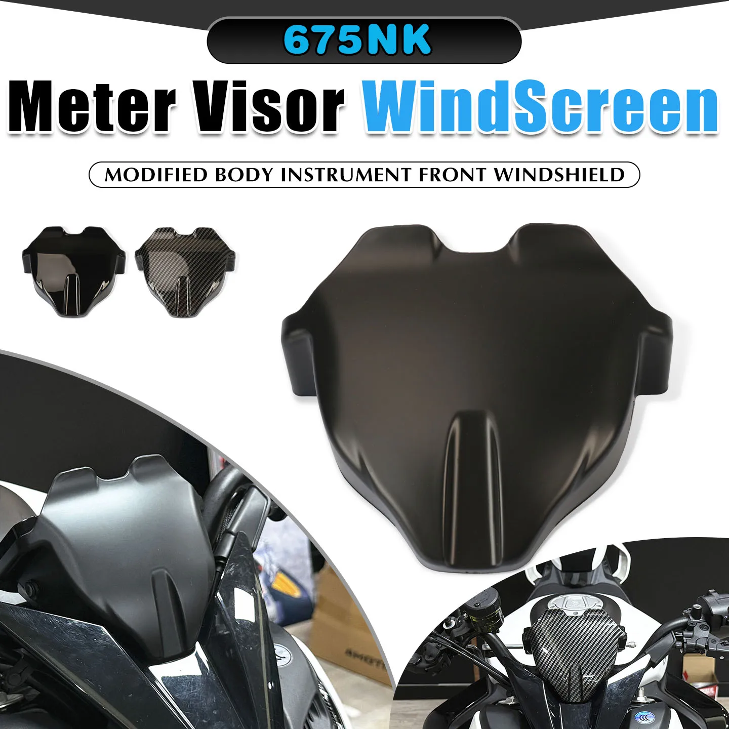 For 675NK 675nk 675 NK Motorcycle Sports Windshield WindScreen Meter Visor Front Screen Wind Deflector Modified Accessories
For 675NK 675nk 675 NK Motorcycle Sports Windshield WindScreen Meter Visor Front Screen Wind Deflector Modified Accessories
