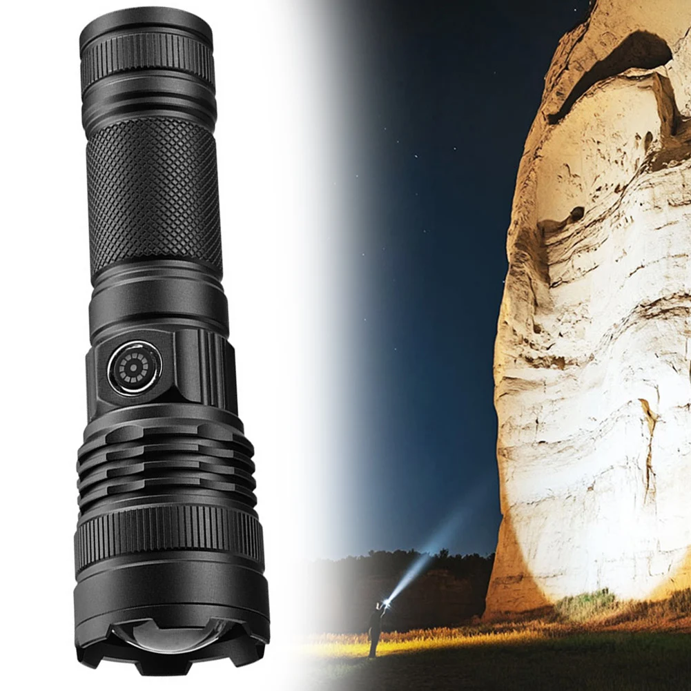 High-Power LED Flashlight With Battery Indicator Waterproof Outdoor High-intensity Flashlight Outdoor Lighting Tools
High-Power LED Flashlight With Battery Indicator Waterproof Outdoor High-intensity Flashlight Outdoor Lighting Tools