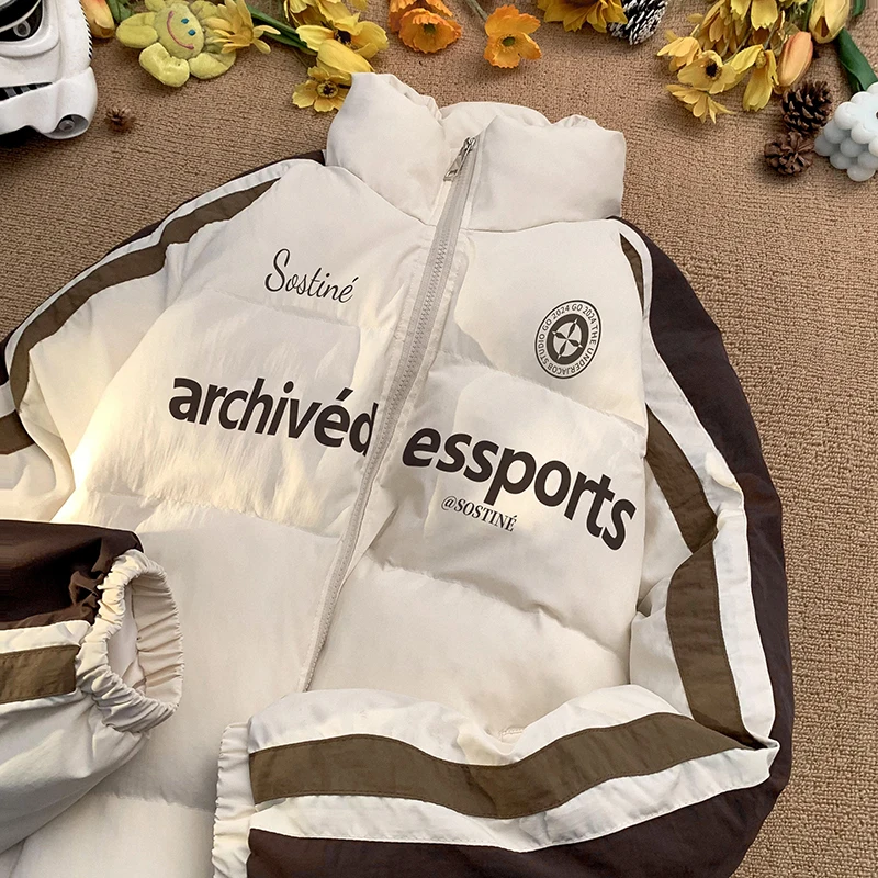 Men's down Cotton Jaet Winter Thi Warm Stand Collar Youth Casual Outerwear Coat Youthful ular Cleanfit Geometry Pattern
Men's down Cotton Jaet Winter Thi Warm Stand Collar Youth Casual Outerwear Coat Youthful ular Cleanfit Geometry Pattern