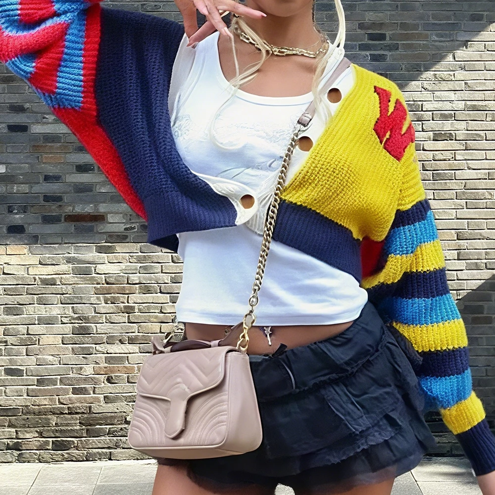 Mia Muse Autumn Cardigan 2025 Women's K-Fashion Contrast Color Long Sleeve Button Front Regular Fit Streetwear Cardigan
Mia Muse Autumn Cardigan 2025 Women's K-Fashion Contrast Color Long Sleeve Button Front Regular Fit Streetwear Cardigan