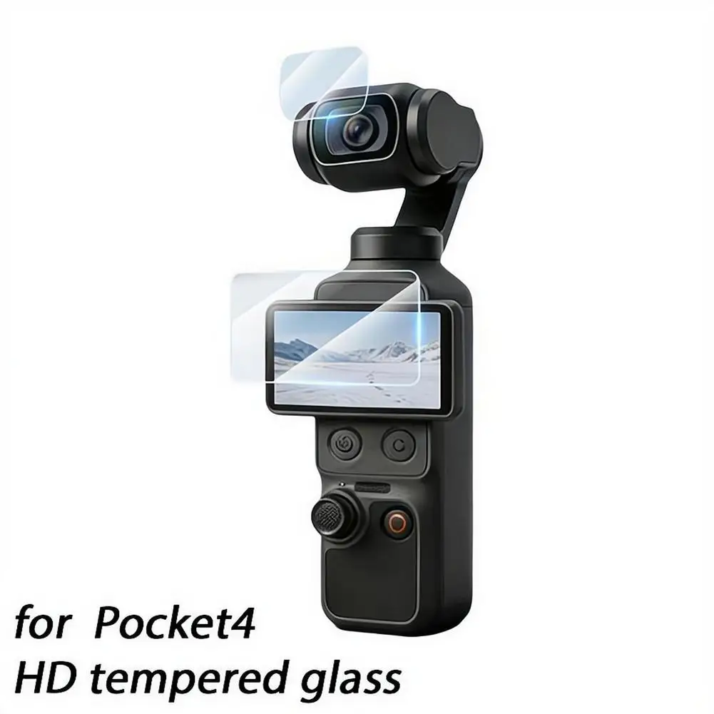 HD Tempered Glass Screen Lens Protector Kit for DJI Osmo Pocket 4, Anti-Scratch Film with Auto-Alignment Frame, Bubble-Free
HD Tempered Glass Screen Lens Protector Kit for DJI Osmo Pocket 4, Anti-Scratch Film with Auto-Alignment Frame, Bubble-Free