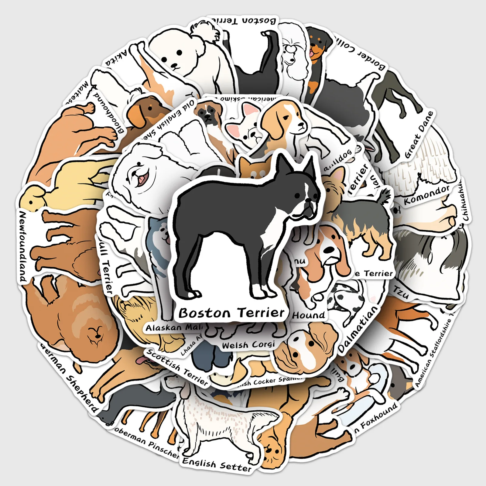 50 Original Puppy Illustrated Stickers Cute Pet Dog Cute Cartoon Animal Waterproof Decoration DIY Milk Tea Cup Stickers
50 Original Puppy Illustrated Stickers Cute Pet Dog Cute Cartoon Animal Waterproof Decoration DIY Milk Tea Cup Stickers