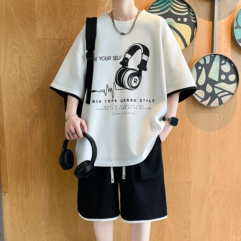 New Mens Oversized Tracksuit Set s-6XL Summer Cool T-shirts Sports Shorts 2 Piece Sets Fashion Suits Men Clothing 2025
New Mens Oversized Tracksuit Set s-6XL Summer Cool T-shirts Sports Shorts 2 Piece Sets Fashion Suits Men Clothing 2025