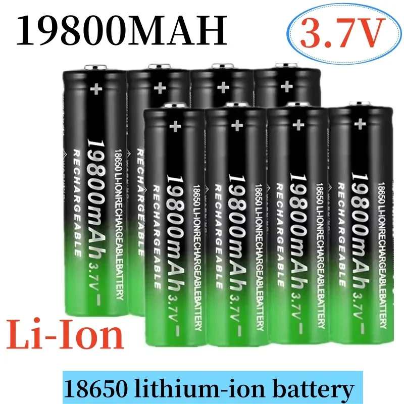 18650 Lithium ion 19800mAh Rechargeable Battery 3.7V, Suitable for LED Flashlight Keyboard or Electronic Device Battery+100%
18650 Lithium ion 19800mAh Rechargeable Battery 3.7V, Suitable for LED Flashlight Keyboard or Electronic Device Battery+100%