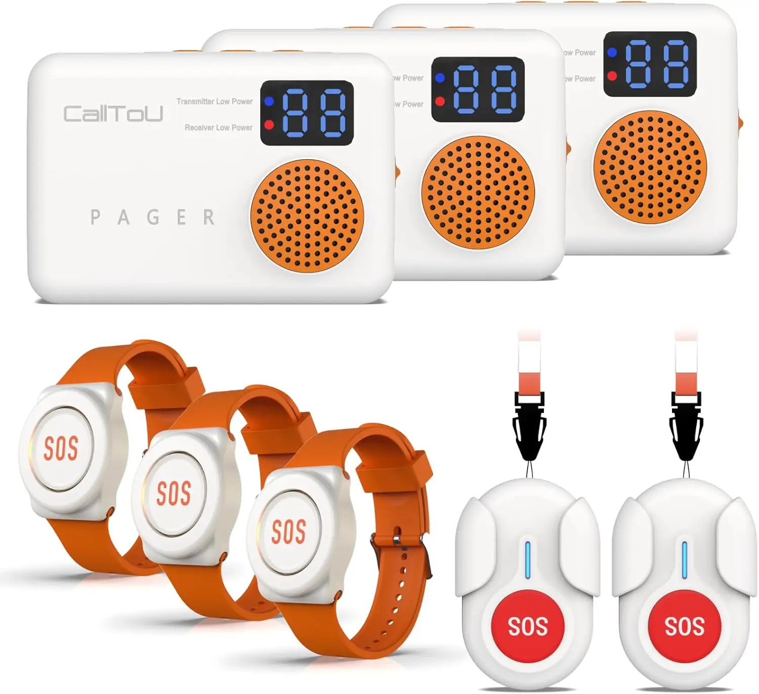500ft+ Restaurant Wireless Service Ordering System Vibrating Pager Table Buzzer Nurse Bell Help Button Alert for Seniors
500ft+ Restaurant Wireless Service Ordering System Vibrating Pager Table Buzzer Nurse Bell Help Button Alert for Seniors