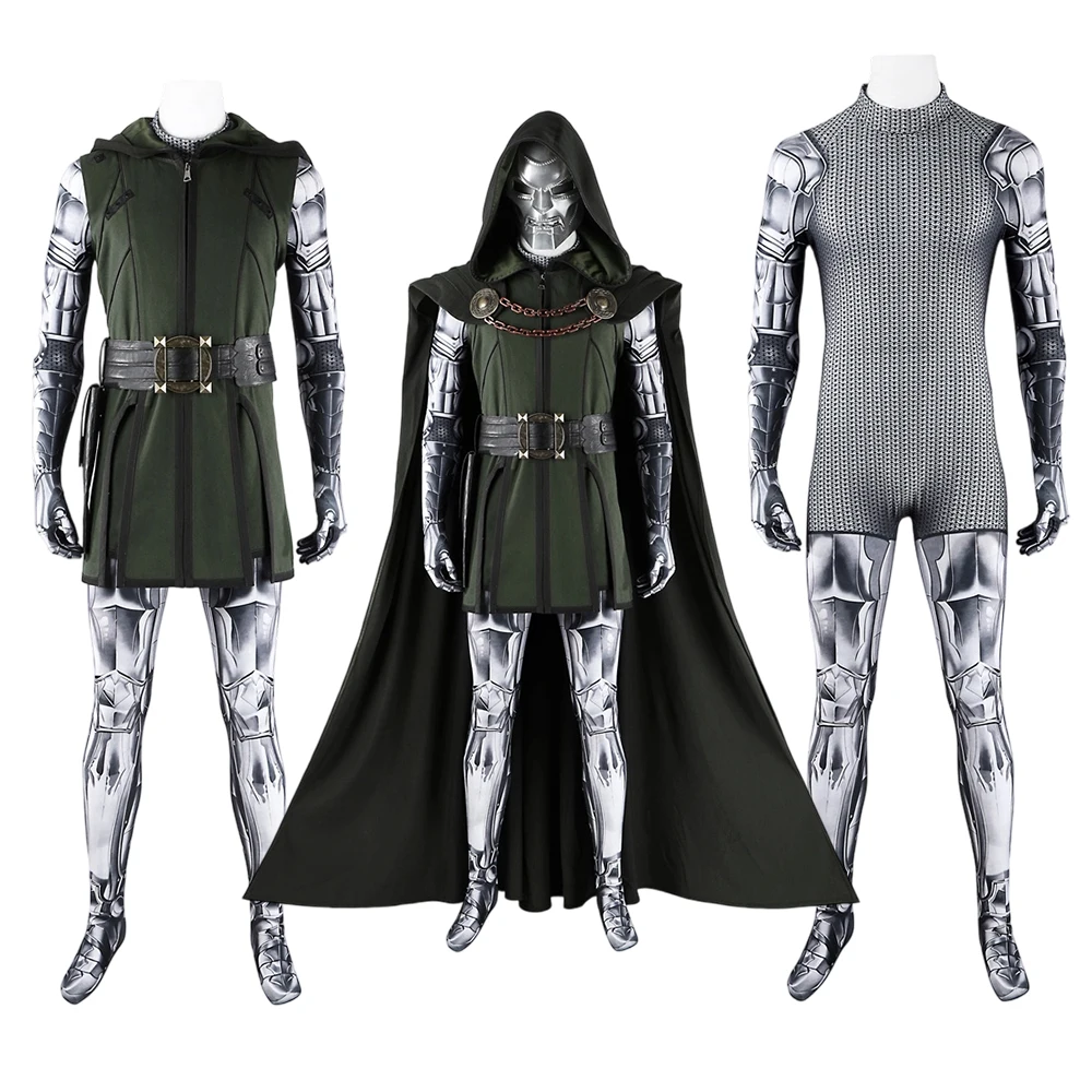 Doom Cosplay Victor Von Evil Costume Men Fantasia 3D Printed Jumpsuit Cloak Mask Full Set Halloween Party Superhero Battle Suit
Doom Cosplay Victor Von Evil Costume Men Fantasia 3D Printed Jumpsuit Cloak Mask Full Set Halloween Party Superhero Battle Suit