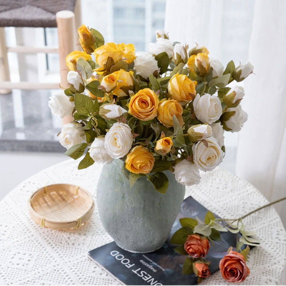 Artificial Silk Rose Flower Wedding Floral Arrangement Material Room Home Table Vase Decor Props Bridal Bouquet
Artificial Silk Rose Flower Wedding Floral Arrangement Material Room Home Table Vase Decor Props Bridal Bouquet