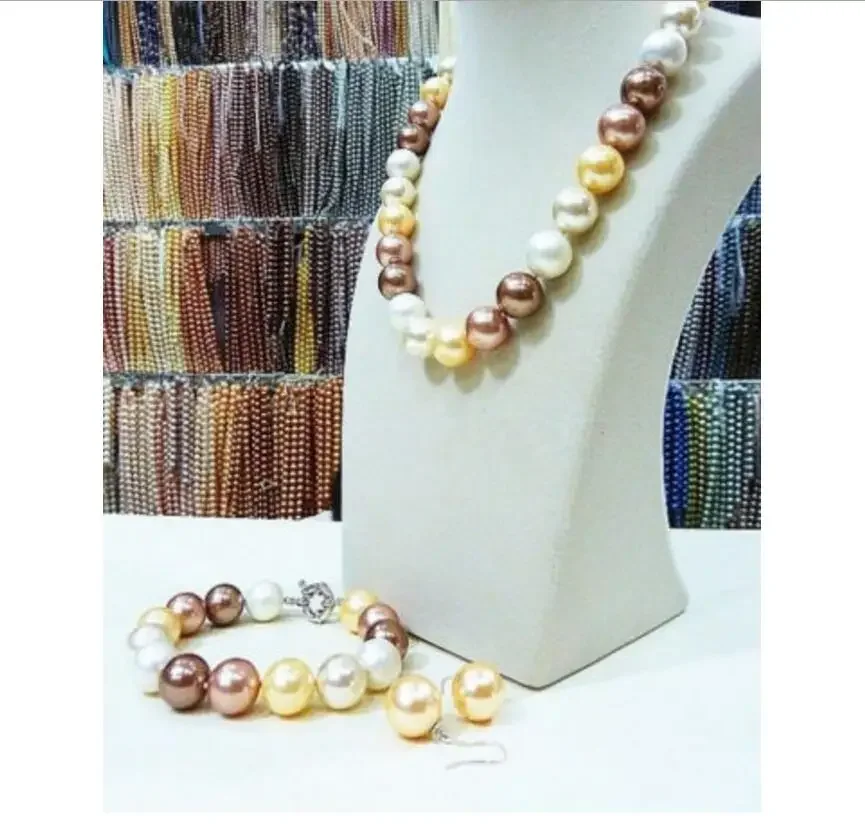 Fashion jewelry 14mm Black South Sea shell pearl necklace bracelet earrings set Noble style Natural Fi
Fashion jewelry 14mm Black South Sea shell pearl necklace bracelet earrings set Noble style Natural Fi
