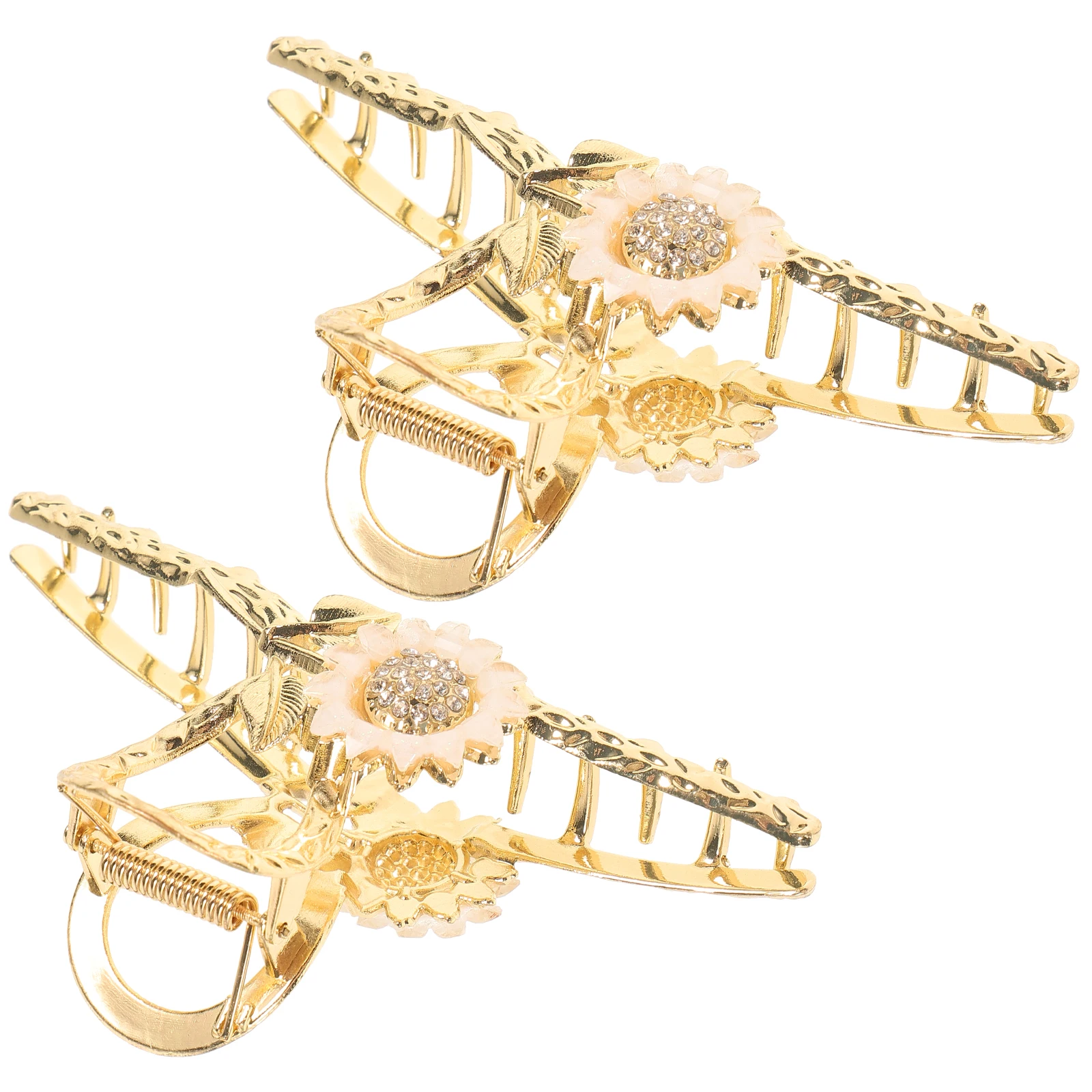 2Pcs Hair Claw Clips Sunflower Decor Elegant Hairstyle Tool Nonslip Metal Jaw Clips for Women Thick Gift
2Pcs Hair Claw Clips Sunflower Decor Elegant Hairstyle Tool Nonslip Metal Jaw Clips for Women Thick Gift
