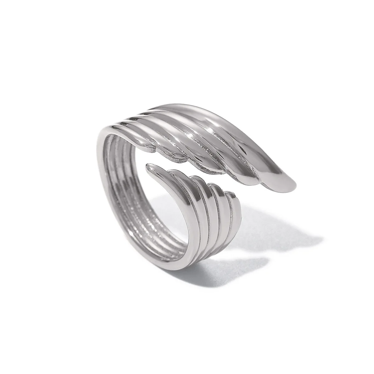 Stainless Steel PVD 18K Gold Plated Tarnish Waterproof Silver Color Wings Ring For Woman Jewelry Wholesale INS
Stainless Steel PVD 18K Gold Plated Tarnish Waterproof Silver Color Wings Ring For Woman Jewelry Wholesale INS