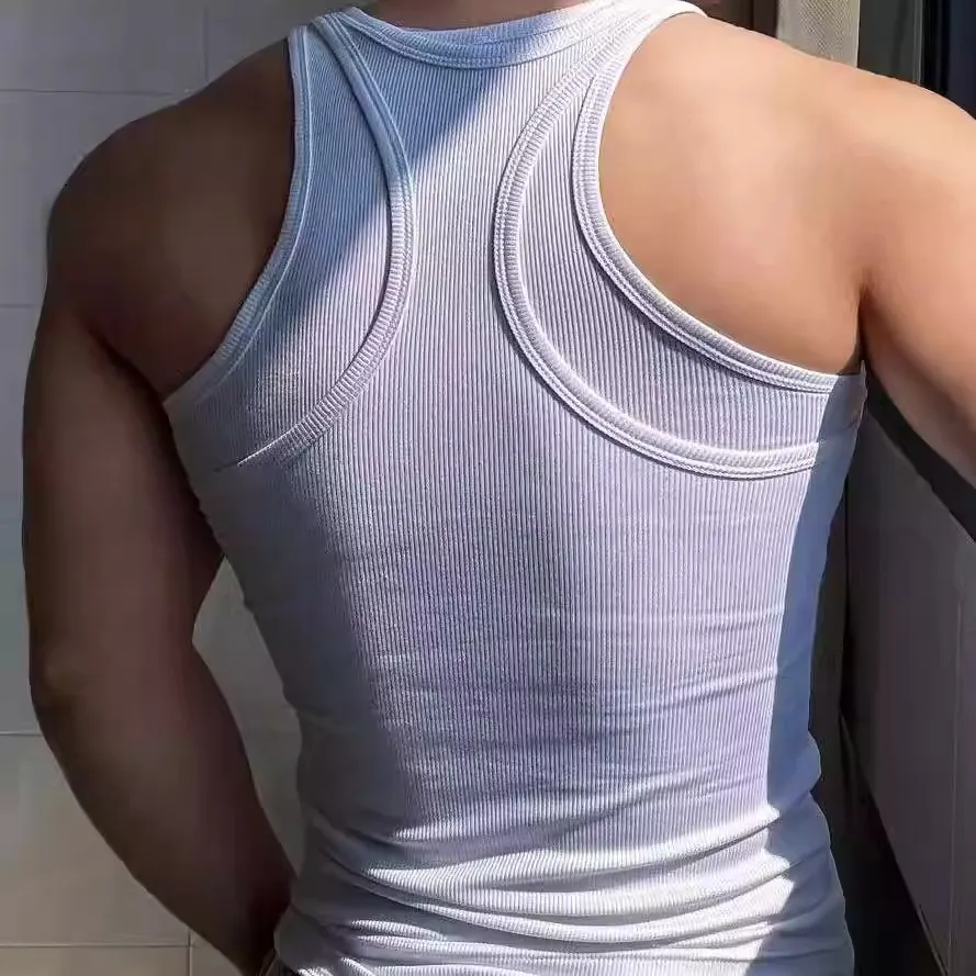 Summer Loose Fit Elastic Sports Vest Men's Fitness Top Trendy Brand Casual Style Polyester Fabric H-Shape Backless Design
Summer Loose Fit Elastic Sports Vest Men's Fitness Top Trendy Brand Casual Style Polyester Fabric H-Shape Backless Design
