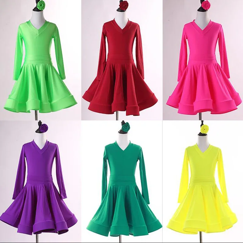 Colors Girls Latin dancing dress Kids performance Salsa Dance wear clothing Children's Competitions Latin Stage wear clothes
Colors Girls Latin dancing dress Kids performance Salsa Dance wear clothing Children's Competitions Latin Stage wear clothes
