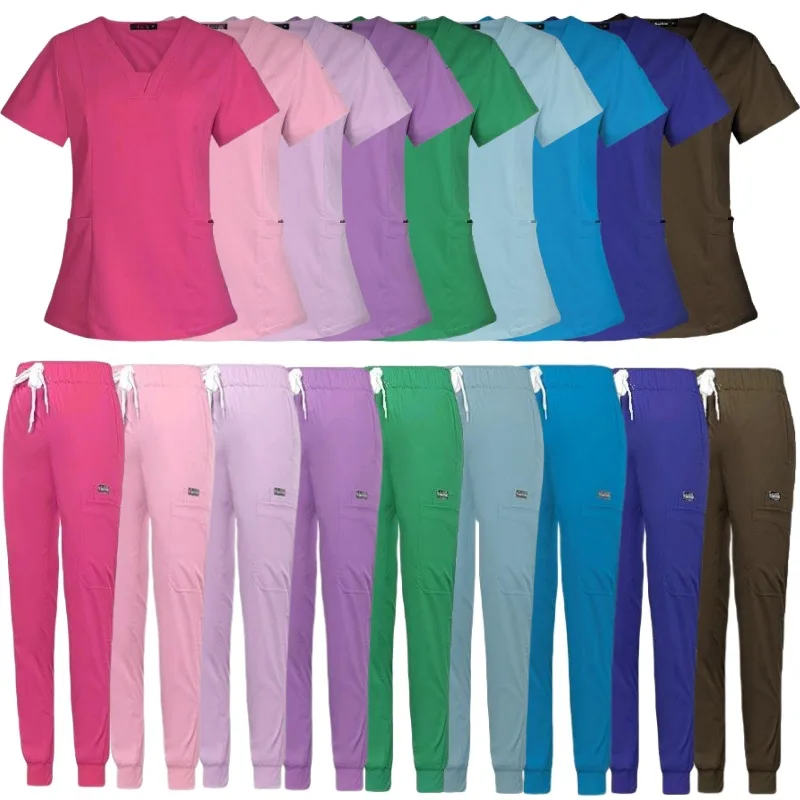 V-neck Split Body Surgical Uniforms Women Hospital Scrub Sets Medical Clothes Elastic Short Sleeved Nurse Work Clothes
V-neck Split Body Surgical Uniforms Women Hospital Scrub Sets Medical Clothes Elastic Short Sleeved Nurse Work Clothes