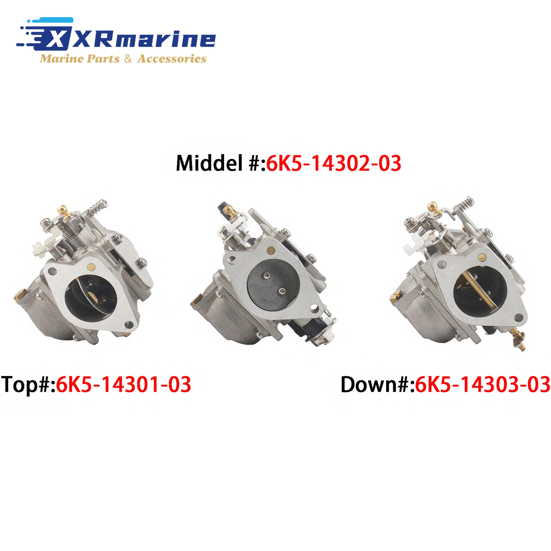 6K5-14301-03 6K5-14302-03 6K5-14303-03 Карбюратор в сборе для лодочного мотора, совместимый с двухтактными подвесными двигателями Yamaha 60HP E60H
6K5-14301-03 6K5-14302-03 6K5-14303-03 Карбюратор в сборе для лодочного мотора, совместимый с двухтактными подвесными двигателями Yamaha 60HP E60H