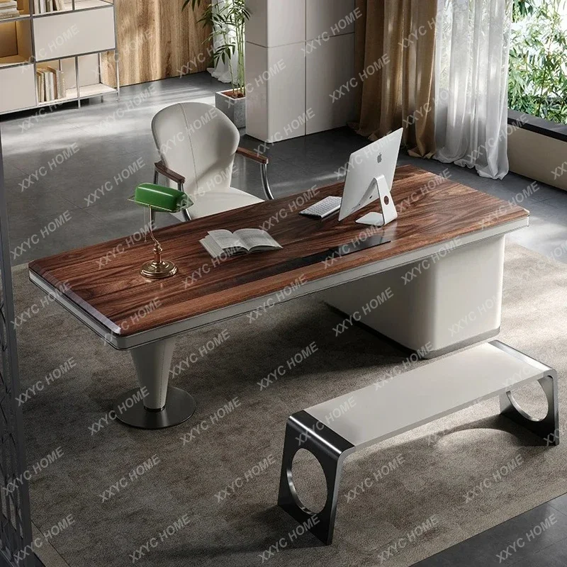 Y1 South American walnut desk light luxury modern study solid wood desk computer desk
Y1 South American walnut desk light luxury modern study solid wood desk computer desk