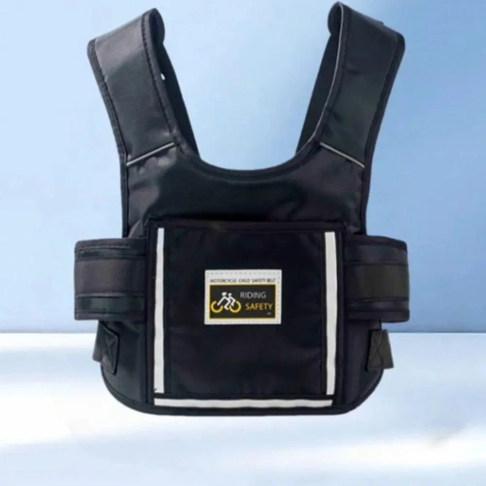 Black Safety Riding Harness Adjustable Breathable Motorcycle Child Safety Belt Durable Anti-Fall Harness
Black Safety Riding Harness Adjustable Breathable Motorcycle Child Safety Belt Durable Anti-Fall Harness