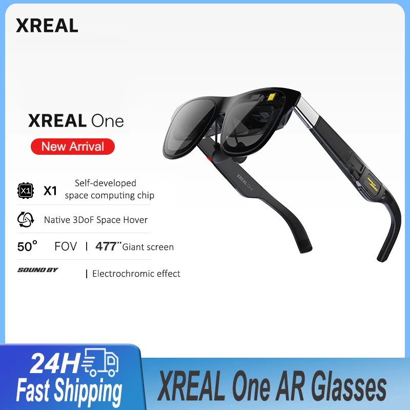 XREAL One AR Smart Glasses 477" HD Screen 3DoF Space Hovering 3D Real Glasses For iPhone Mac Switch PS5 Game Private Cinema new
XREAL One AR Smart Glasses 477" HD Screen 3DoF Space Hovering 3D Real Glasses For iPhone Mac Switch PS5 Game Private Cinema new