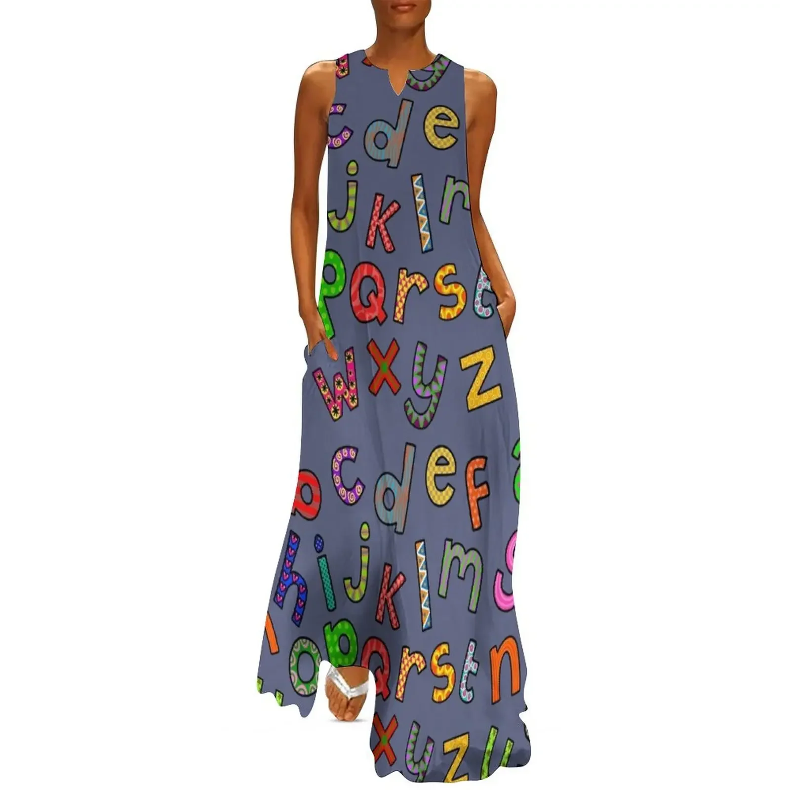 Hand Drawn Letters of the Alphabet Long Dress Woman's evening dress Casual dresses Dress
Hand Drawn Letters of the Alphabet Long Dress Woman's evening dress Casual dresses Dress