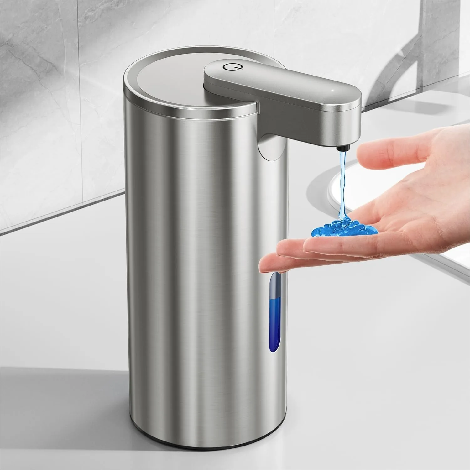 Automatic Soap Dispenser Touchless, Stainless Steel 11.5 oz 3 Levels Adjustable with Rechargeable Sensor Pump for Kitchen
Automatic Soap Dispenser Touchless, Stainless Steel 11.5 oz 3 Levels Adjustable with Rechargeable Sensor Pump for Kitchen